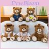 Plüschtier Teddybär mit Trägerhose und Weste Dekoration für Kinder Geburtstagsgeschenk