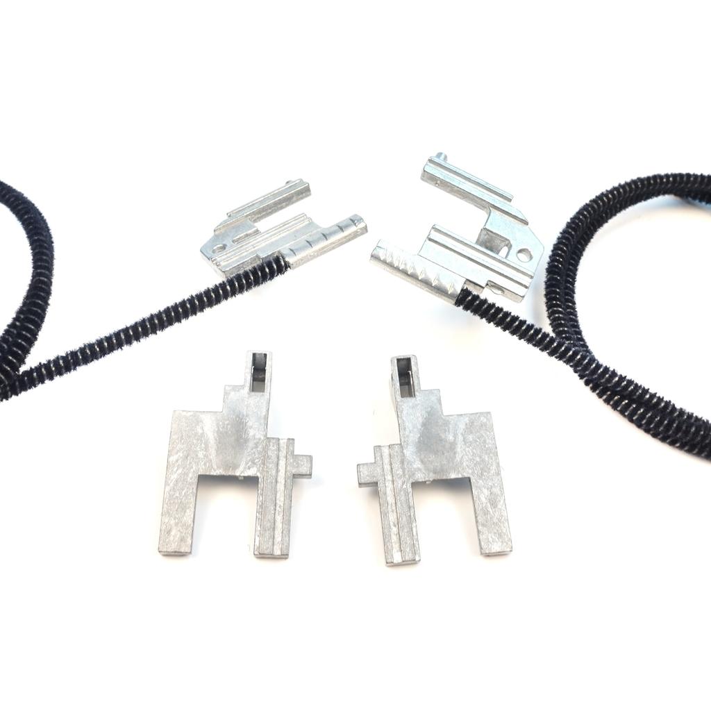 BSR674 Electric Sunroof Repair Track Drive Pull Bowden Cables Left and Right With Metal Mounting Bracket Hinges for Renault Megane MK1 Scenic MK1