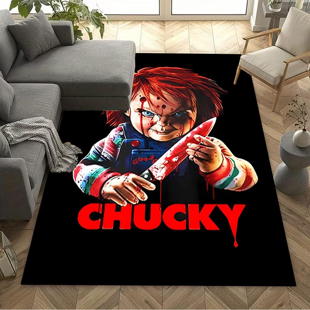 Chucky's Country Adventure Floor Rug Office Rug Design for Game Room Study Room Dormitory Entryway Antislip Carpet Office Home Decor