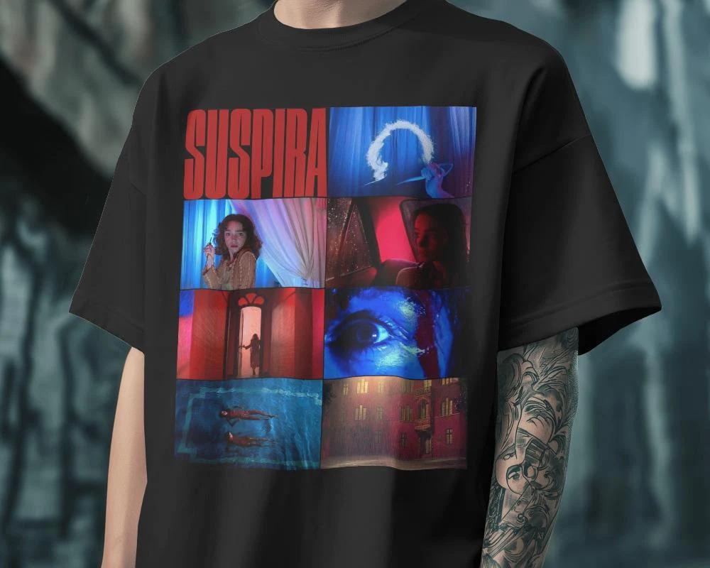 

Suspiria Horror Movie Shirt: Vintage Graphic Tee Summer Men s and Women s Loose and Breathable T-shirt Top S разноцветный