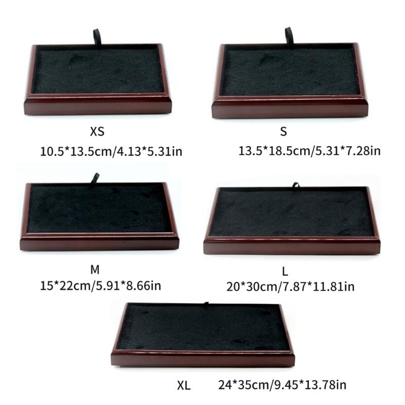 Jewelry Storage Tray Wooden Showcase Display Organizer for Earrings Watches Bracelet Necklace Vintage Jewelry Box Holder