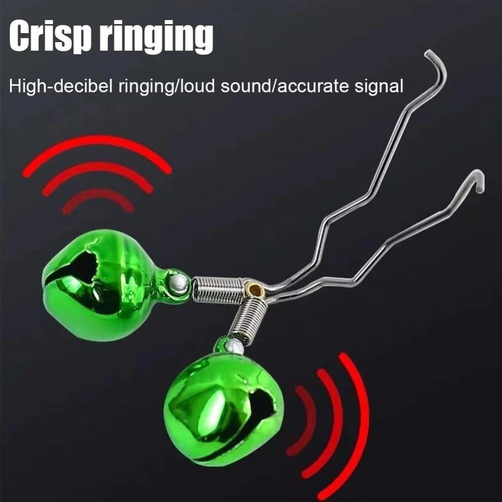 5/10Pcs Metal Fishing Bite Alarm Bell High Sensitivity Fishing Rod Alert  Sea Fishing