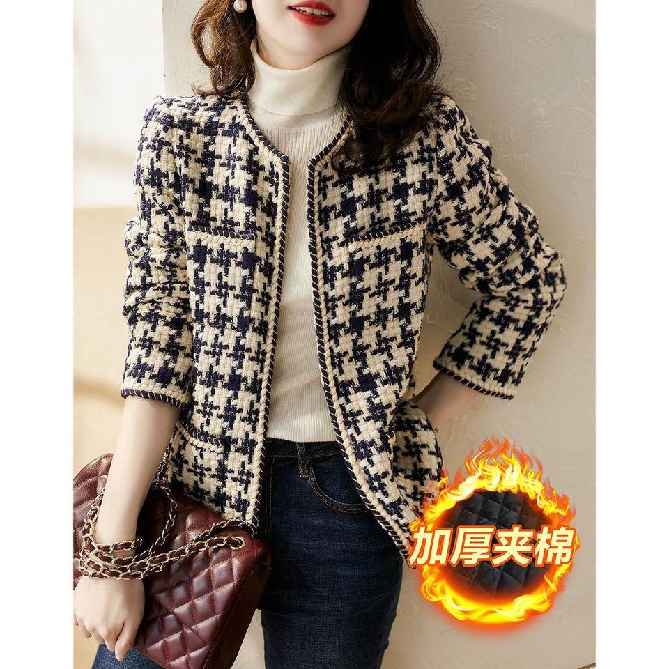 Xiaoxiangfeng jacket, new women's spring and autumn versatile socialite temperament tweed top, thin Muse fan winter clothing