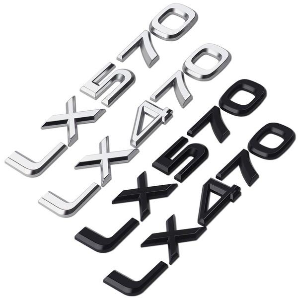 Black Edition S LX470 LX570 Autoaufkleber für LX Heckklappe Kofferraum Abzeichen Emblem Buchstaben Aufkleber Trim Ersetzen Zubehör