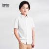 Shanshan Kids' Short Sleeve White School Uniform Shirt