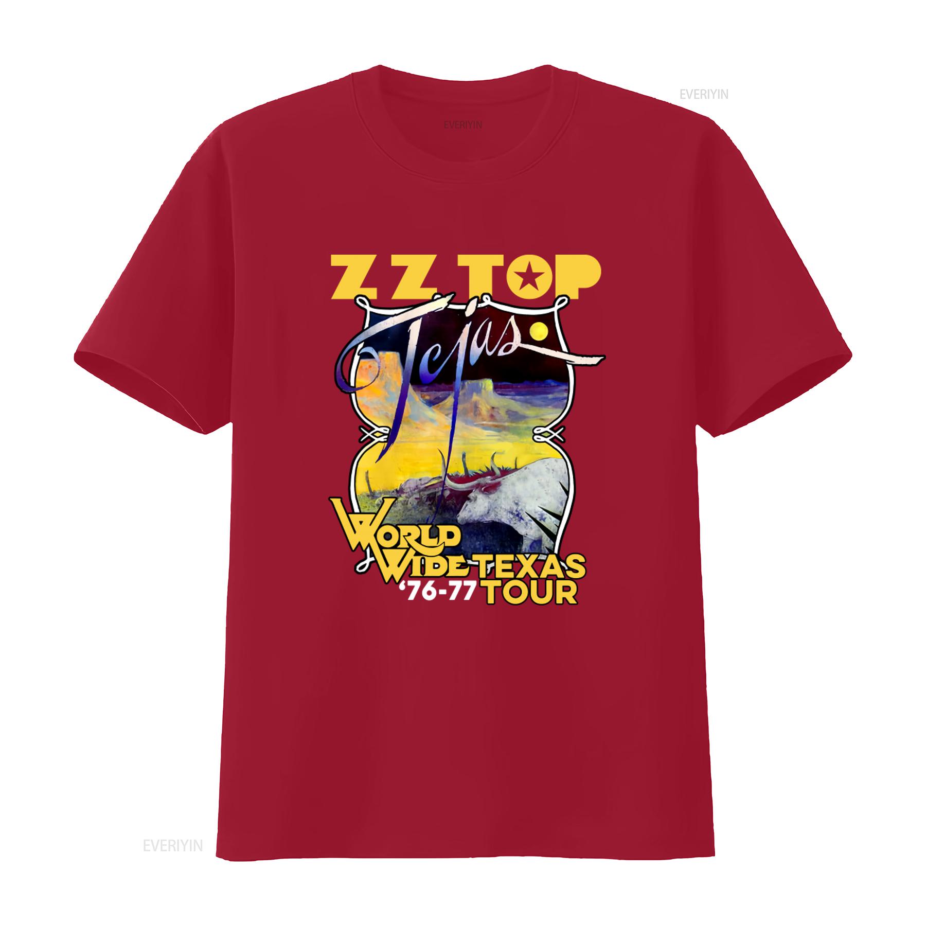 

Zz Top Band Oversize T Shirt World Wide Texas Tour 1976 Womens Boxy Vintage Album Cover Loose Fit Ladies Boyfriend vintage S