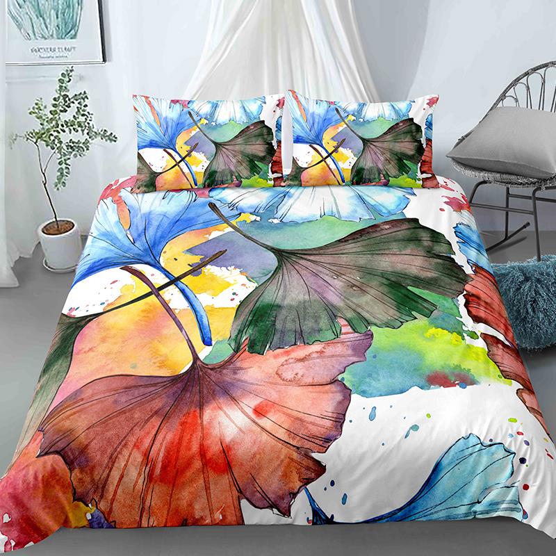 High-End Premium 3D Colorful Flowers King Quen Double Soft Duvet Cover Floral Beding Set Women Comfortable Quilt Cover Black Warm Comforter Cover