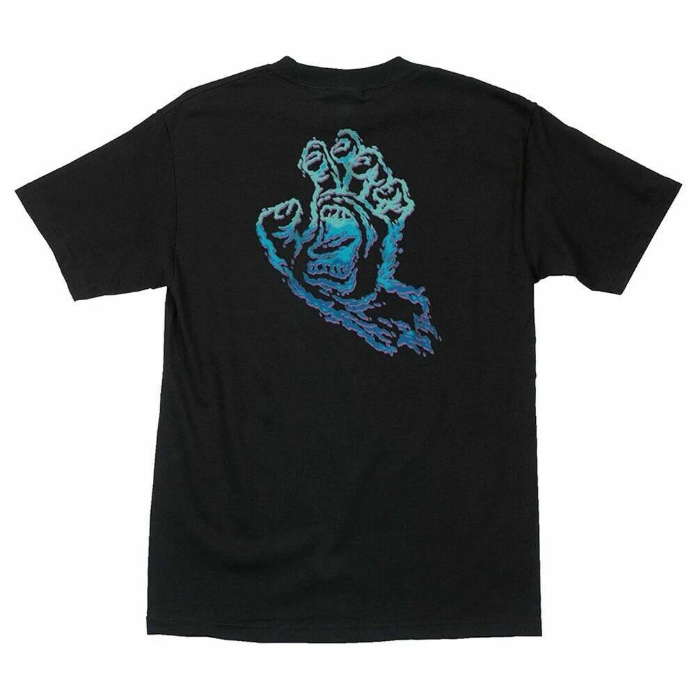 Santa Cruz THROWDOWN SCREAMING HAND Skateboard T Shirt BLACK XXXL