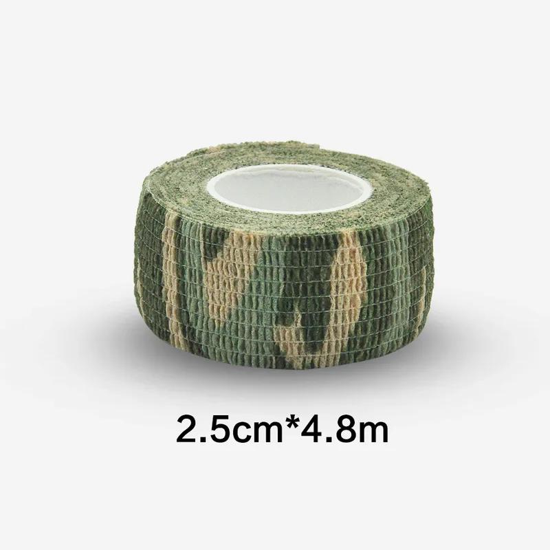 1/12pcs Forest Camouflage Elastic Wrap With Hunting Camouflage Elastic Plastic Sports Knee Pads And Finger Sports Bandages