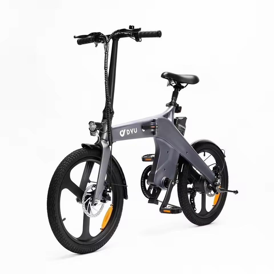 DYU T1 Elektrofahrrad 36V 10Ah Akku, 250W Motor, 20 Zoll Reifen, Reichweite 55km, Höchstgeschwindigkeit 25km/h, Faltbares E-Bike