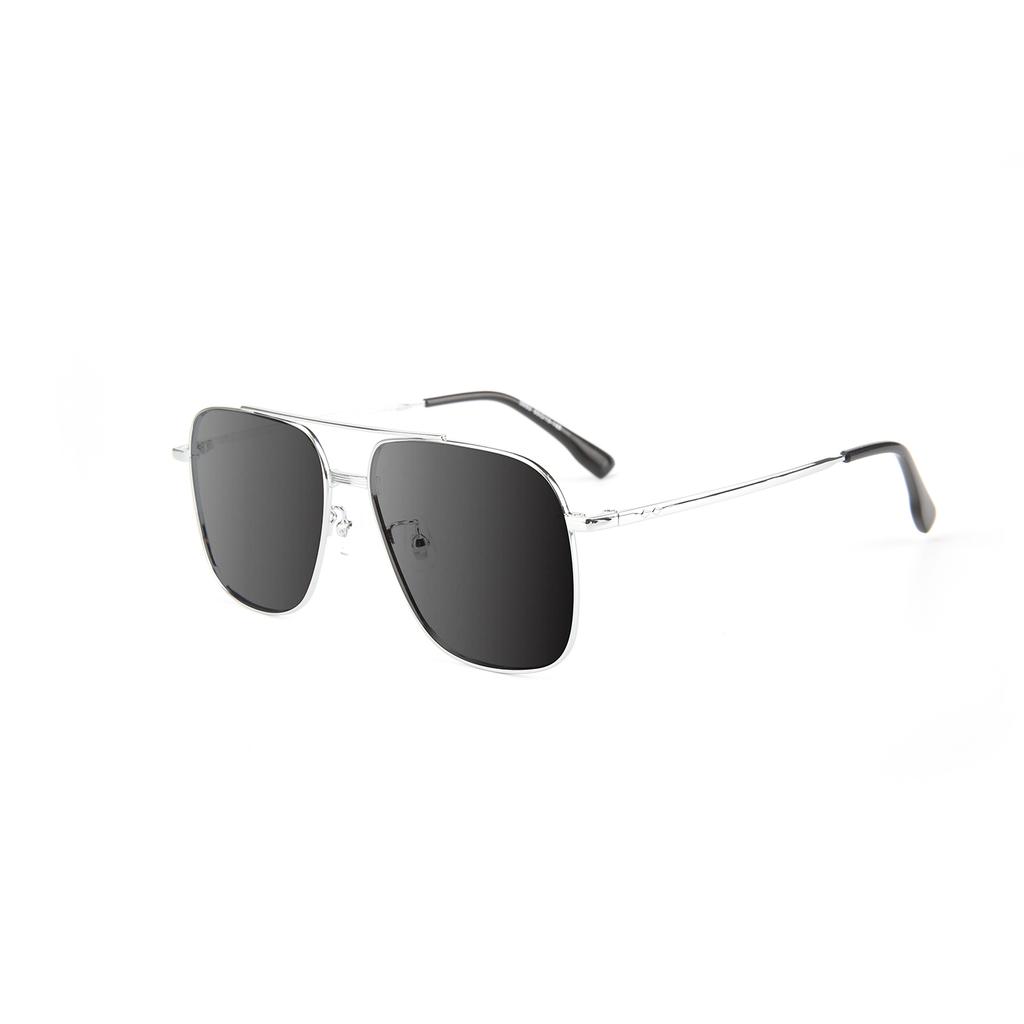Double Beam Square Prescription Sunglasses For Men With Degree 0 To -6.0 Metal Frame Optical Glasses Outdoor
