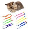 Colorful BouncingBall with Tail for Cat Engaging Cat Teaser BouncyBall Hunting Toy Indoor Toy Ball Cat Exercise Toy