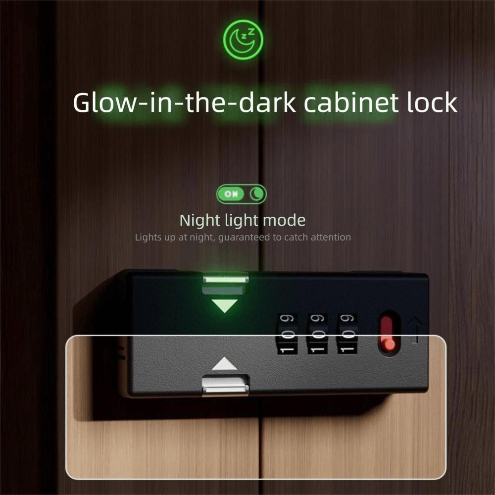Zinc Alloy Door Bolt Lock Enhanced Security Security Lock Cabinet Password Lock  Home Security