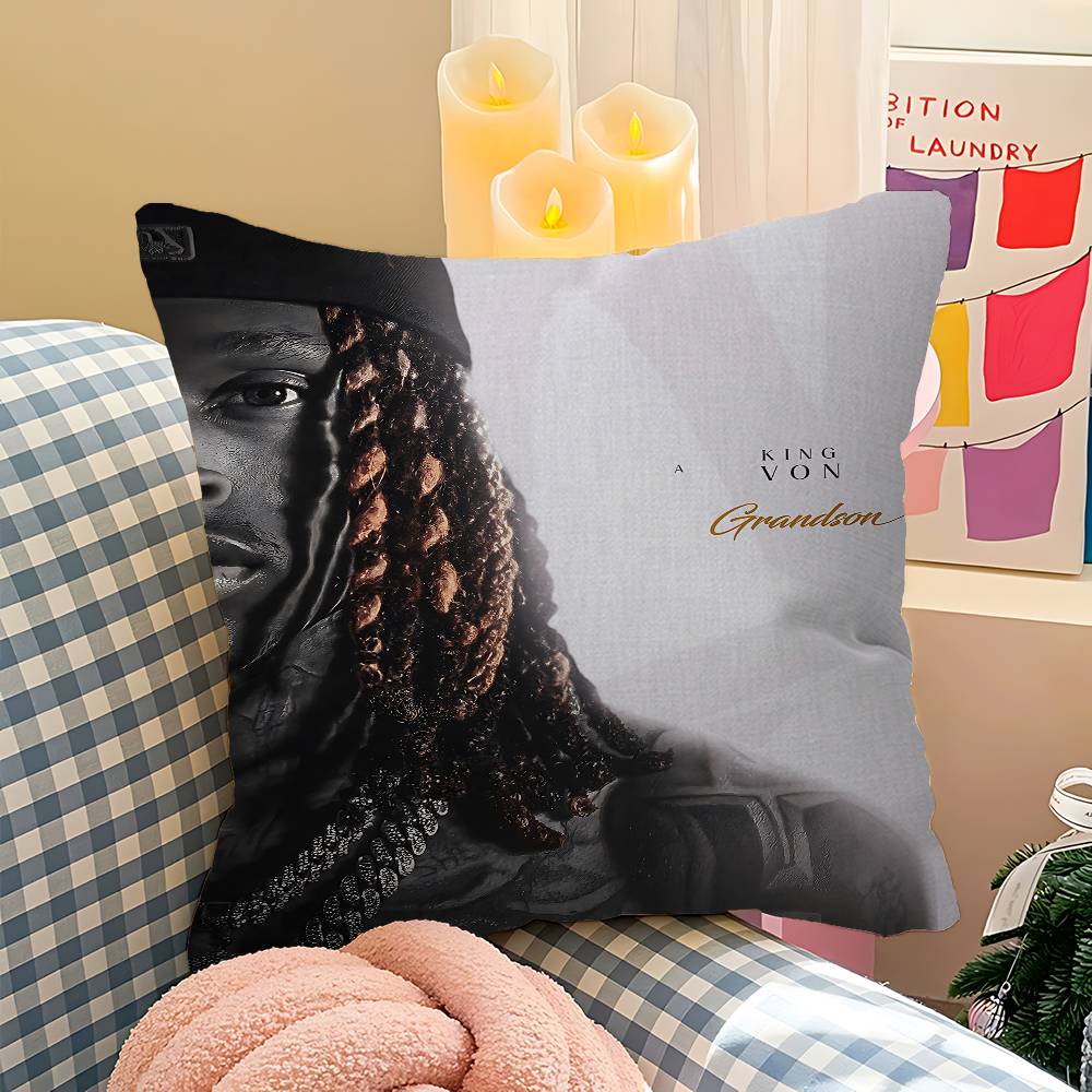 K-King Rapper Von Pillow Cover Sofa Cushion Cover Home Room Decoration Children Gift