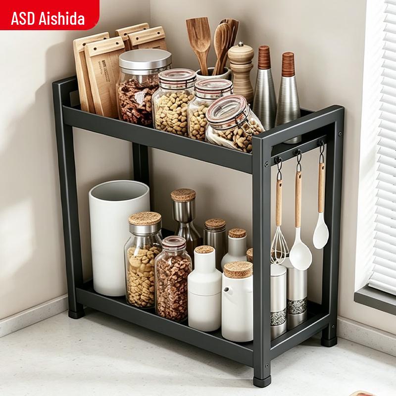 ASD Multi-functional 2-Tier Kitchen Countertop Storage Rack