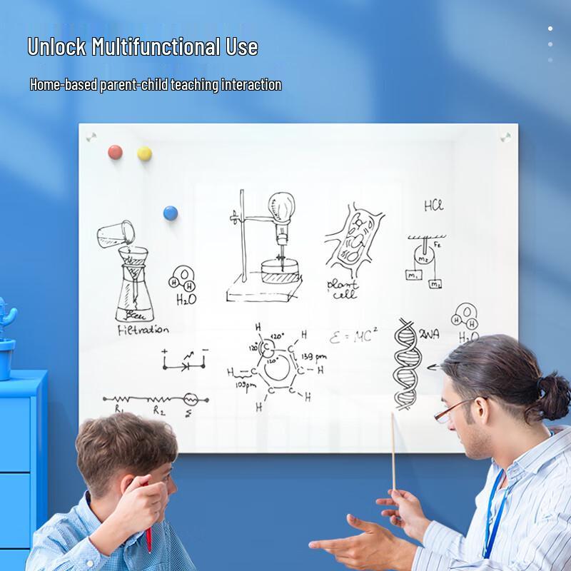 Deli Magnetic Lacquered Steel Whiteboard, 1800x900mm