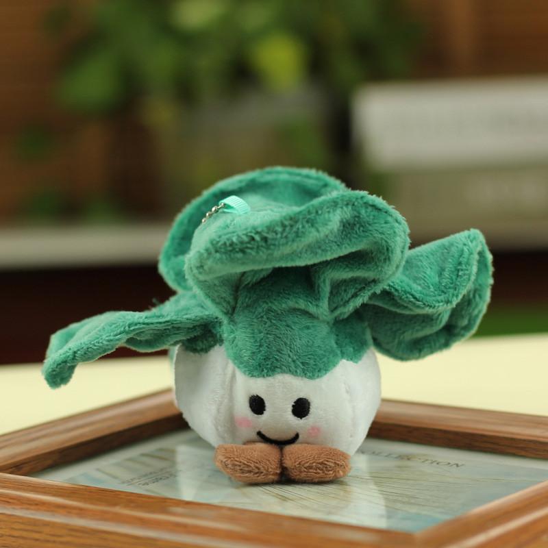 Entzückende Gemüse- und Fruchtplüschtiere Brokkoli Kohl Mais Lauch Realistische Stoffpuppen