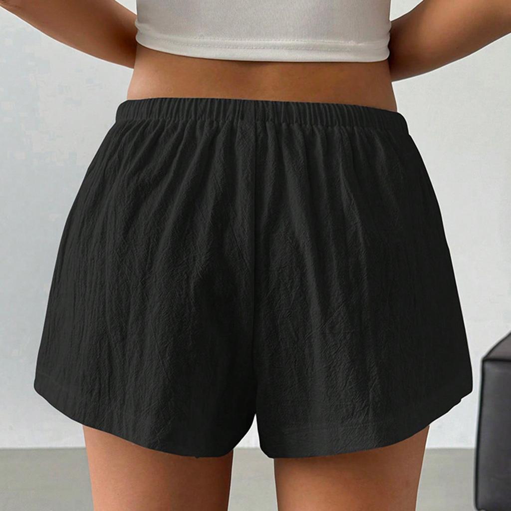 Women's Summer Drawstring Elastic Waist Casual Sports Shorts