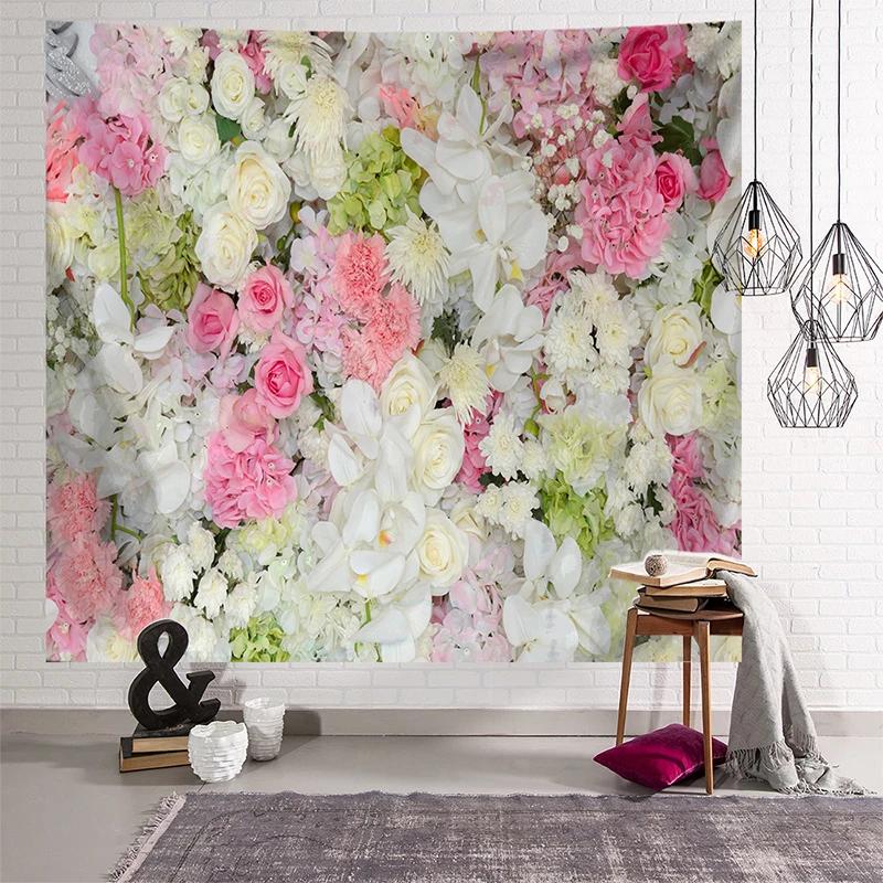 Rose Cherry Blossom Wall Tapestry Women's Room  Home Living  Decoration