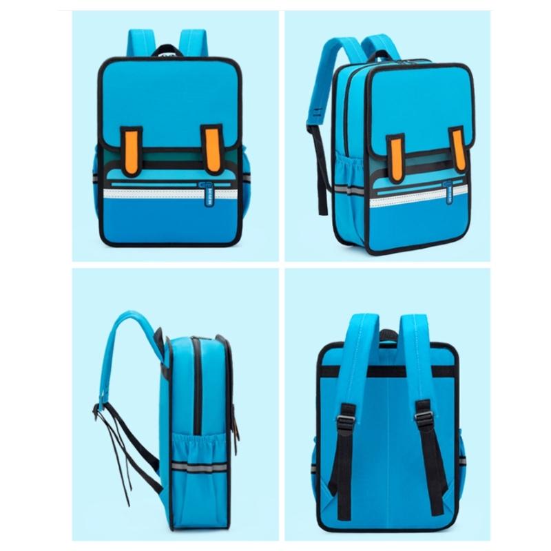 3D Cartoon Backpack For Kids School Bag Student Book Bag Casual Daypack Suitable For School Activities And Short Trips