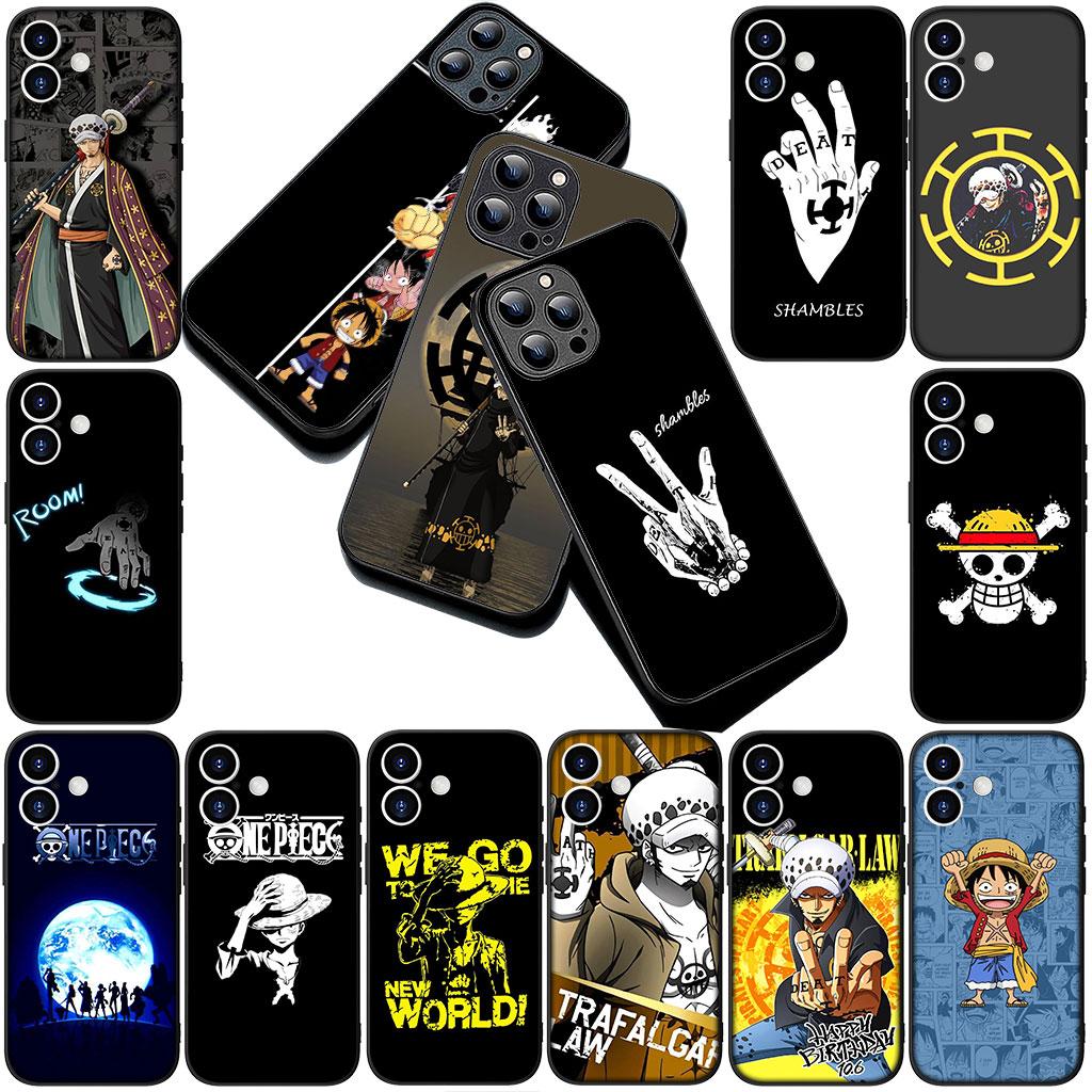 Phone Cover for Apple iPhone 17 Pro XS Max Air 6 Plus X 5 + SE 2022 SE2 7+ 16E XR Case One Pieces Luffy Trafalgar D Water Law