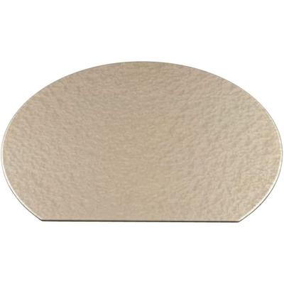 J-kitchens 12-Zoll Gion Halbmond-Muster-Matte, Champagner-Gold Aqua/Schwarz, Hergestellt in Japan, 36,0 cm