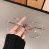 New Brand Beige White Green Round Transparent Anti Blue Light Glasses Frame Vintage Korean Women Eyeglasses