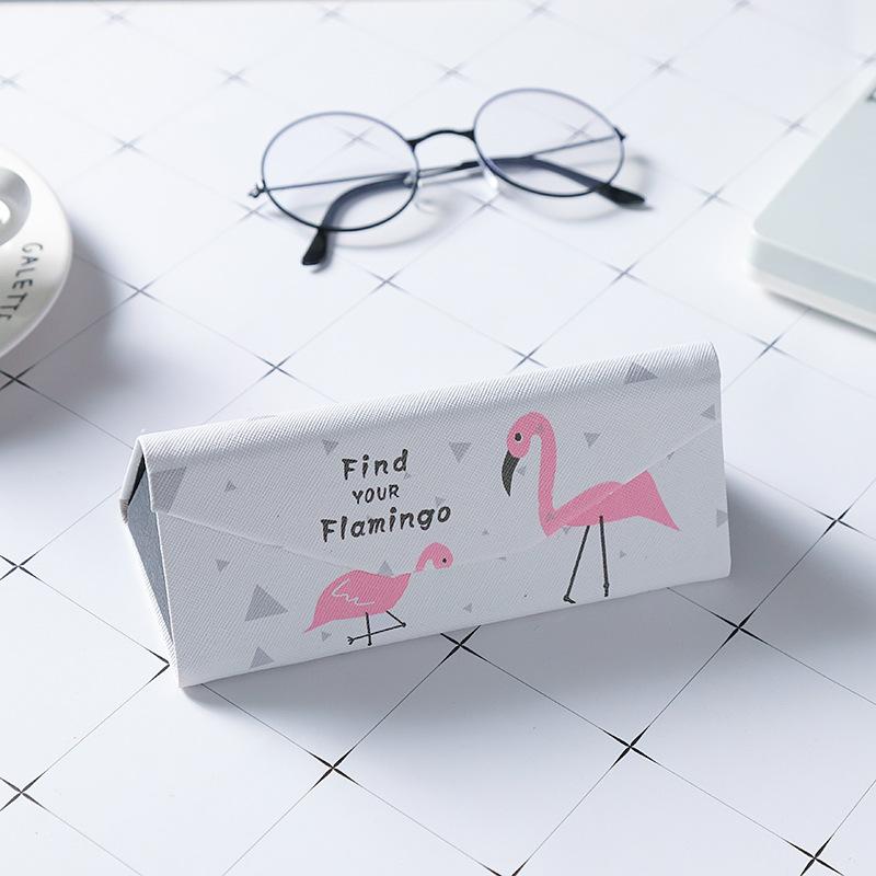 1pc Eyewear Protector for Eyeglasses PU Fashion Folding Sunglasses Box Portable Spectacle Cases Triangle