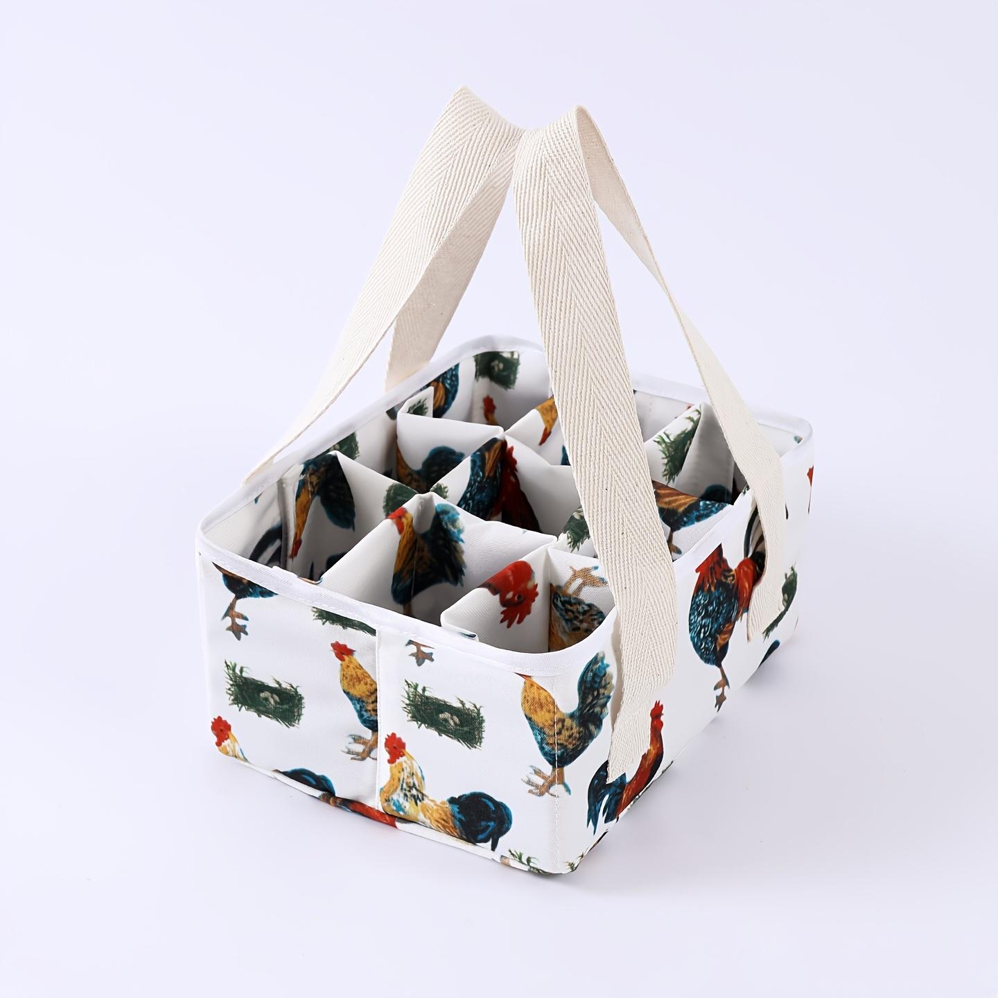 

1 Piece Foldable 9 Grid Egg Collection Basket With Removable Pp Board Bottom For Storing Chicken Duck Goose Easter Eggs