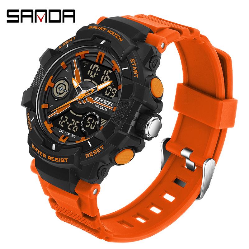 Orologio Sportivo Multifunzione Impermeabile Luminoso Sanda per Uomo e Donna