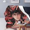 Attack On Titan Eren Yeager  Blanket Flannel Sofa Throw Blanket Breathable for Home Bedroom Travel Throws Bedspread Quilt
