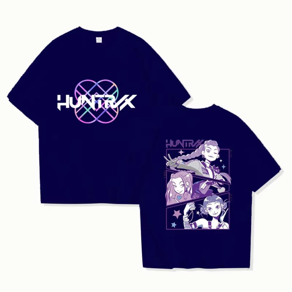 HOT Kpop Huntrix Cotton Printed T-Shirts Men Women Fashion Harajuku T Shirt Summer Cool Short Sleeve Hip Hop Top Tee