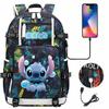 Lilo & Stitch Ryggsäck för Tonåringar Barn Studenter Skola Resa Vardaglig Dagryggsäck