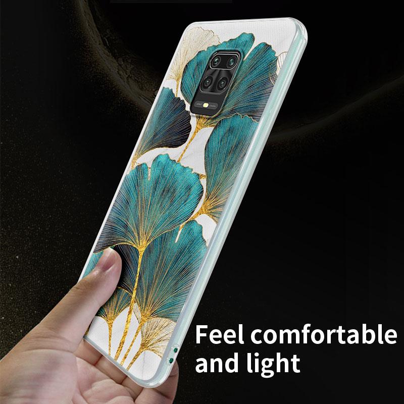Ginkgoblatt Goldfolienhülle Für Xiaomi Redmi Note 9S 9 8 Pro 8T 7 9A 9C 7A Mi Poco X3 NFC 10T 10 Lite 5G Weiche Handyhülle Funda