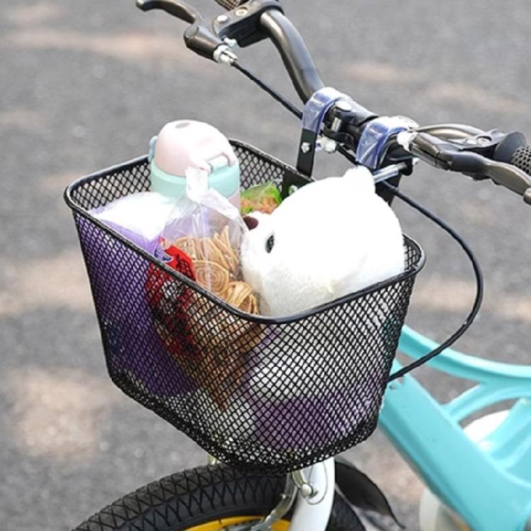 Detachable Childrens Bikes Front Handlebars Basket Metal Tricycle Basket Bicycles Basket Gift for Girl and Boy