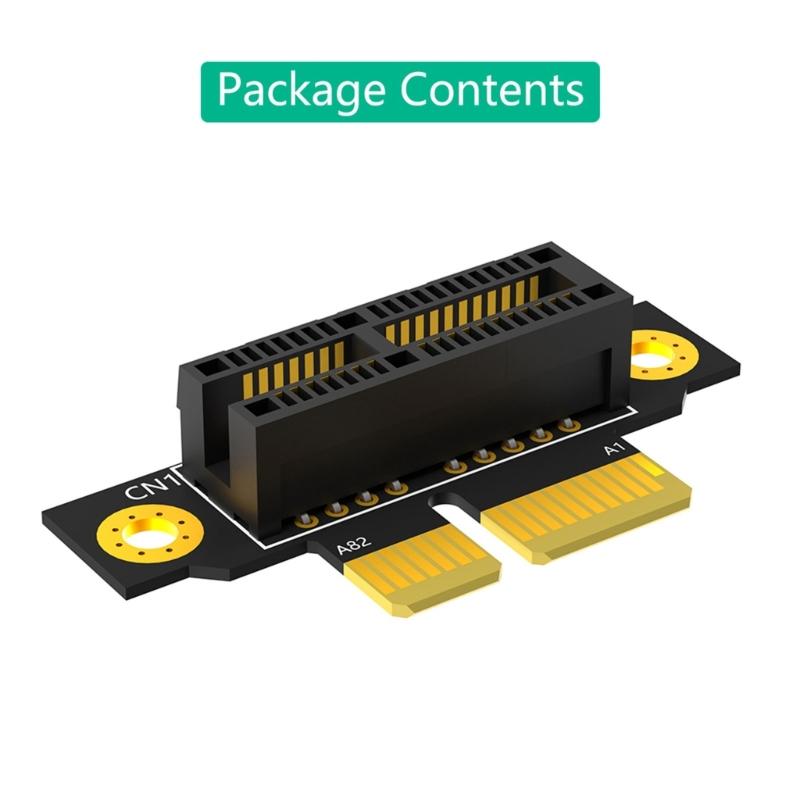PCIE X1 Risers Card 90 Degree Adapters Card PCIE Extenders Extension Card for 1U/2U Small Computer Server Case