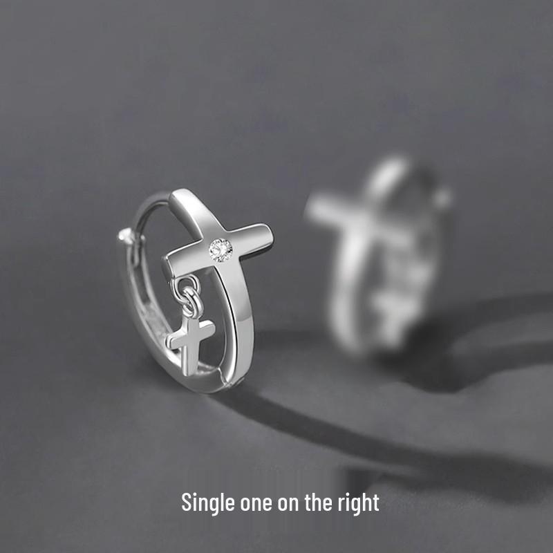 

2023 Trendy Men s Double Cross Stud Earrings - American Niche Design