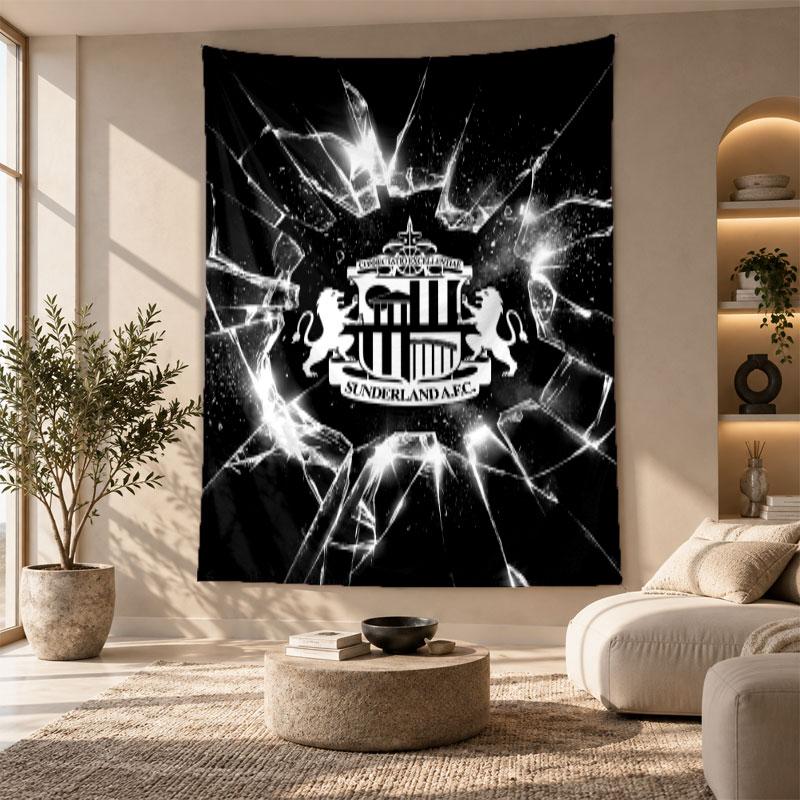 Decorative Tapestry,Sunderland Football Printed Wall Art, Lightweight Wall Hanging For Bedroom Background