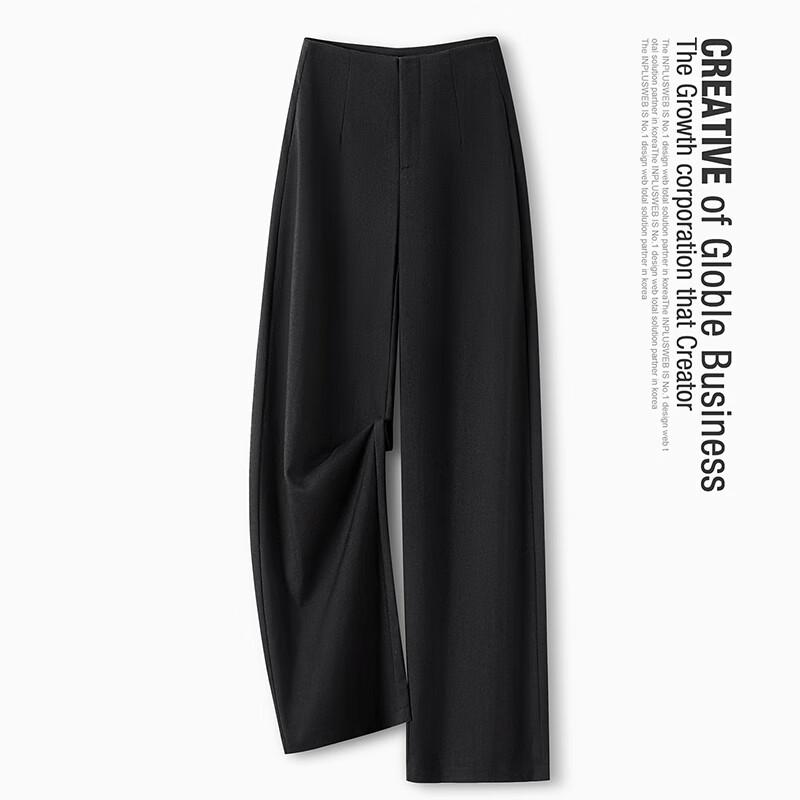 

Women s High-Waist Loose Wide-Leg Trousers M
