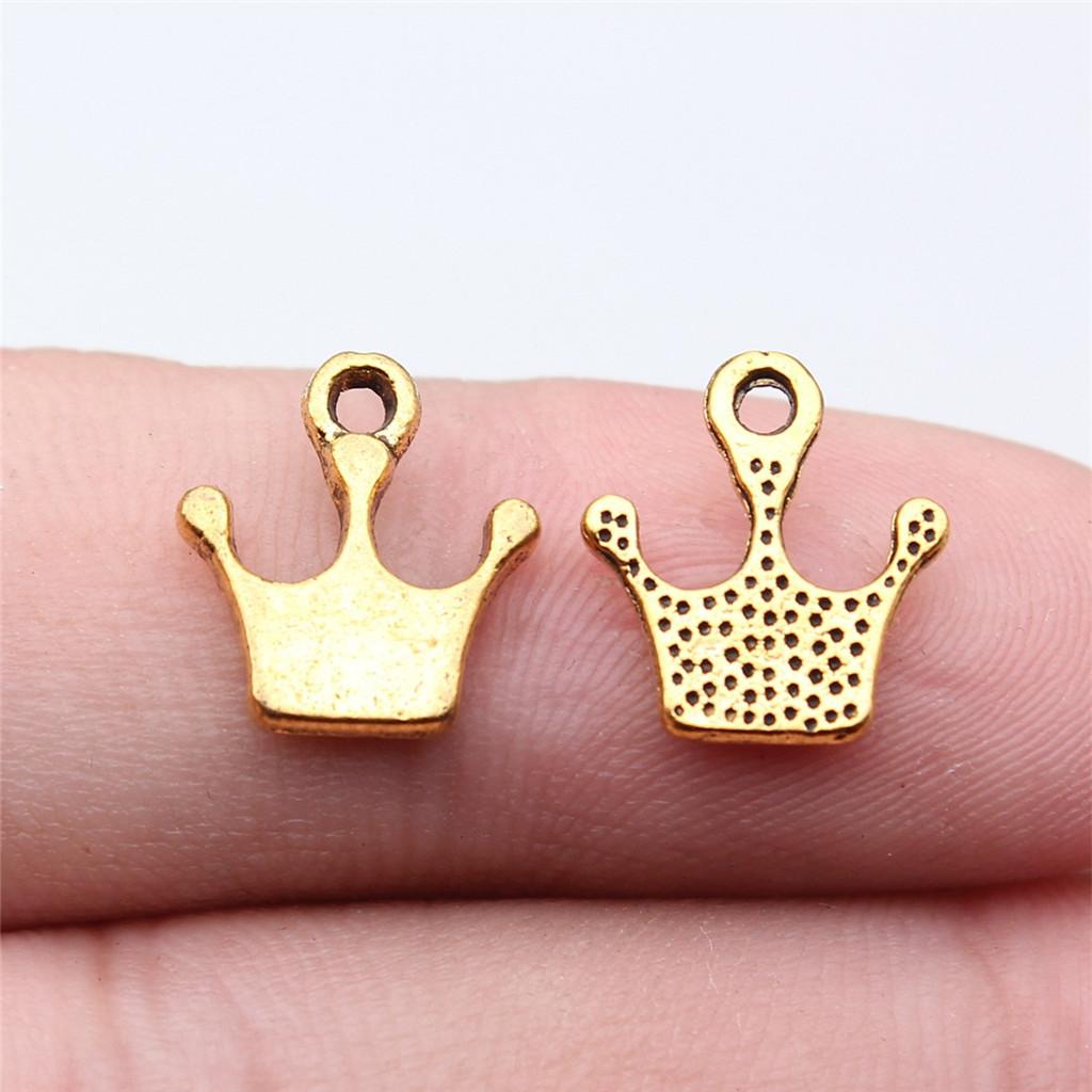 Charms Crown Pendants Minimalist Jewelry Components QC035