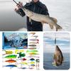 24 Days Christmas Fish Baits Blind Box Fishing Tackle Set Advent Calendar Fishing Accessories Stylish Gift for Fishers