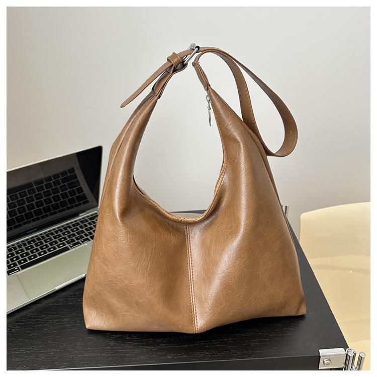 

Niche Premium Commuter Tote Bag Spacious Student Class Shoulder Bag Minimalist Purse Crossbody Bag Women хаки