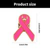 Set Of 10 Ribbon Lapel Pins Handmade Breast Cancers Awareness Badge Alloy Brooch for Students Employees and Volunteers