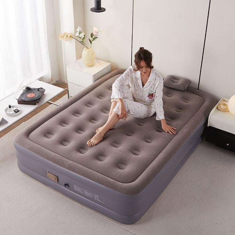 Portable Double Air Mattress: Automatic Inflatable Bed for Outdoor Camping and Travel