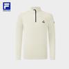 FILA Men's Fleece-Lined Half-Zip Knit Long Sleeve Top