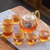 Heat-Resistant Borosilicate Glass Teapot Set with Infuser - Perfect for Brewing Tea, Gift Box Included