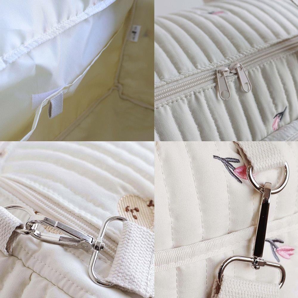 Little Bear Embroidered Mommy Bag Large Capacity Handbag  for Travel Outdoor