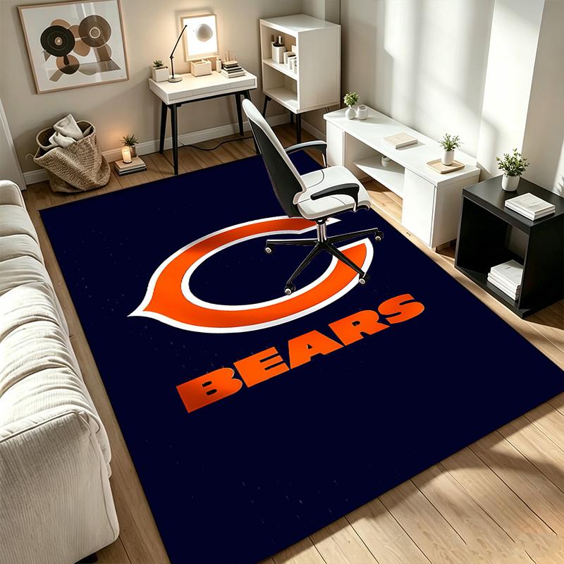 Chicago Bears  A Rug Suitable for Office Chair Areas Living Rooms and Computer Desks Perfect for Home Offices and an Ideal Holiday Gift
