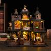 DIY Wooden Miniature Assembly Building Kits Castle Casa Doll Houses With Furniture Lights Dollhouses For Friends Birthday Gifts