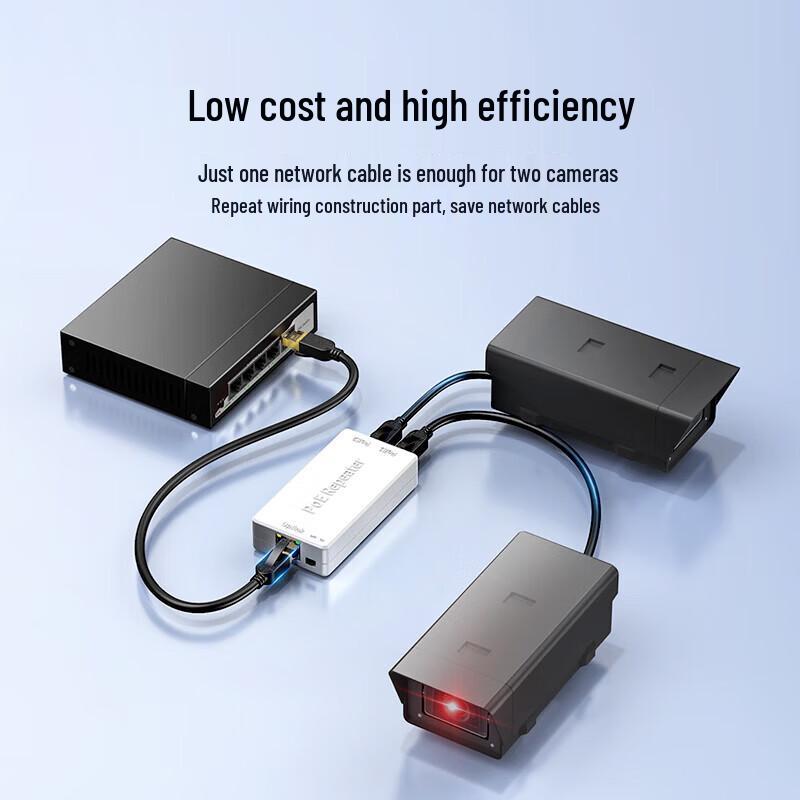 DOREWIN Isolated PoE 1-to-2 Network Extender